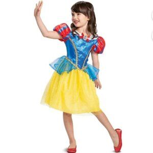 SIZE S (4-6) Snow White Classic Girls Halloween Costume NWT